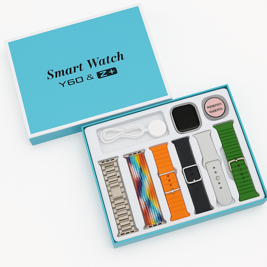 Y60 Smart watch with 7 Straps